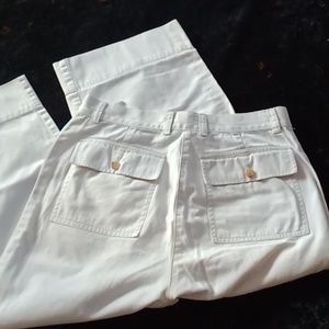 Ralph Lauren cropped wide leg loose spring pants sz 8